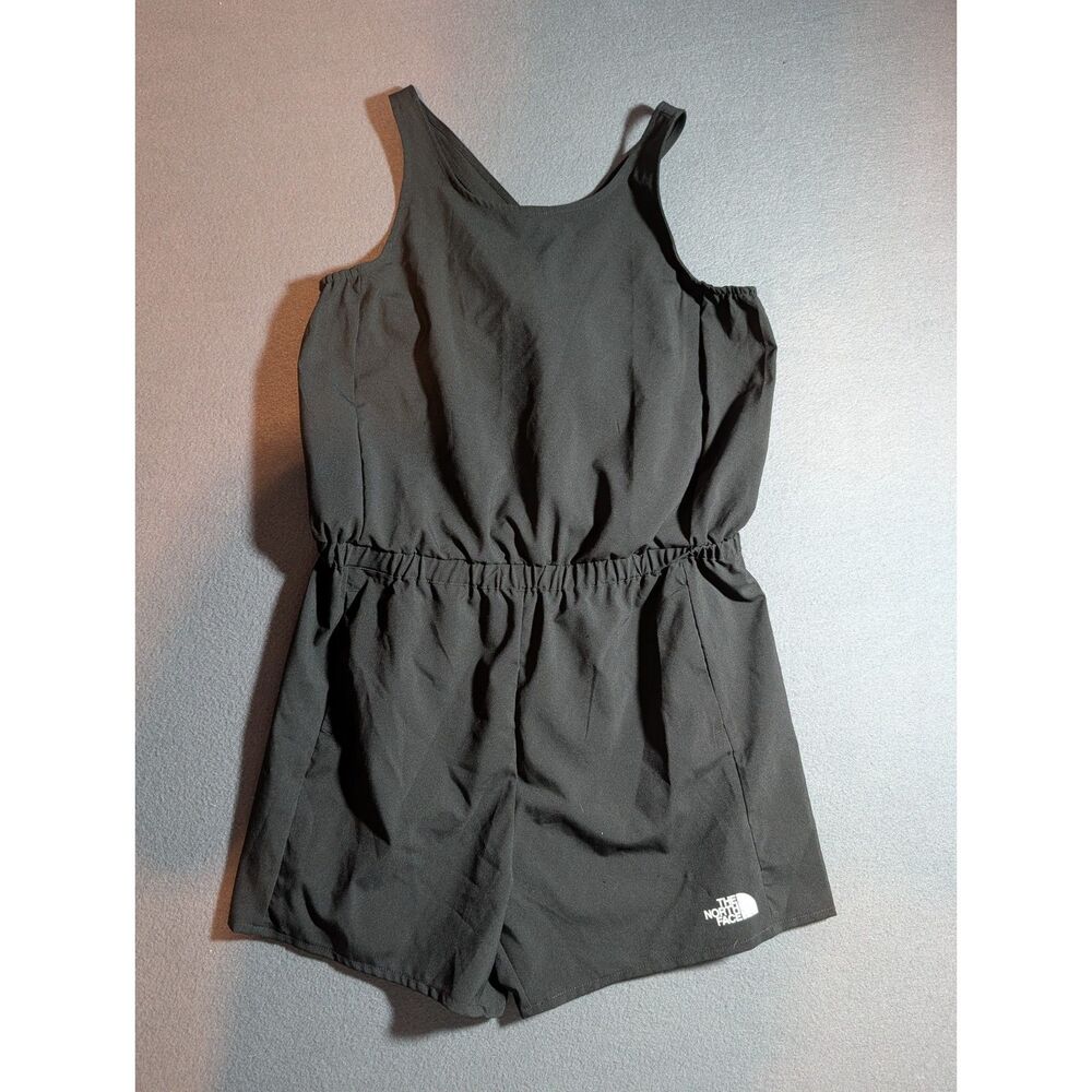 The North Face Girls XL (18) FlashDry Black Athletic Romper One Piece Shorts